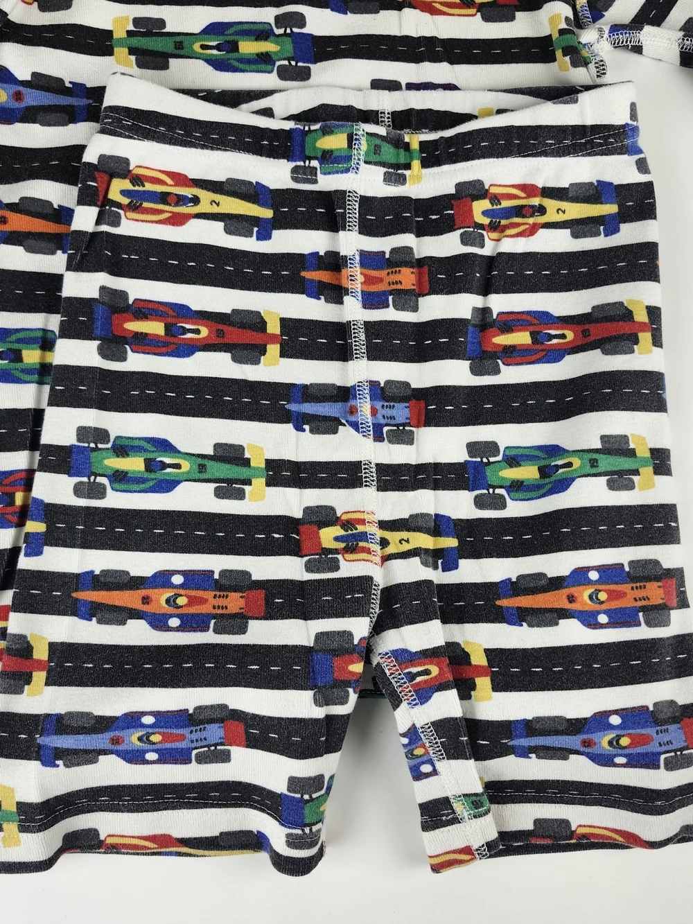 Hanna Andersson Multicolor Race Car Print Pajama Set